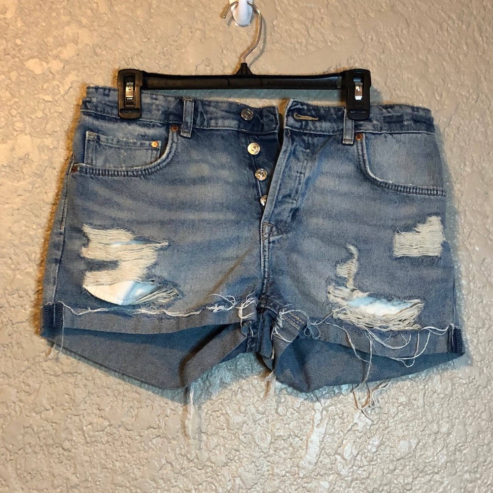 Boyfriend distressed jean shorts Target